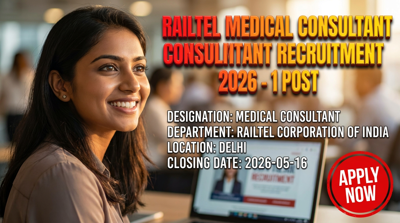 RailTel Medical Consultant Recruitment 2026