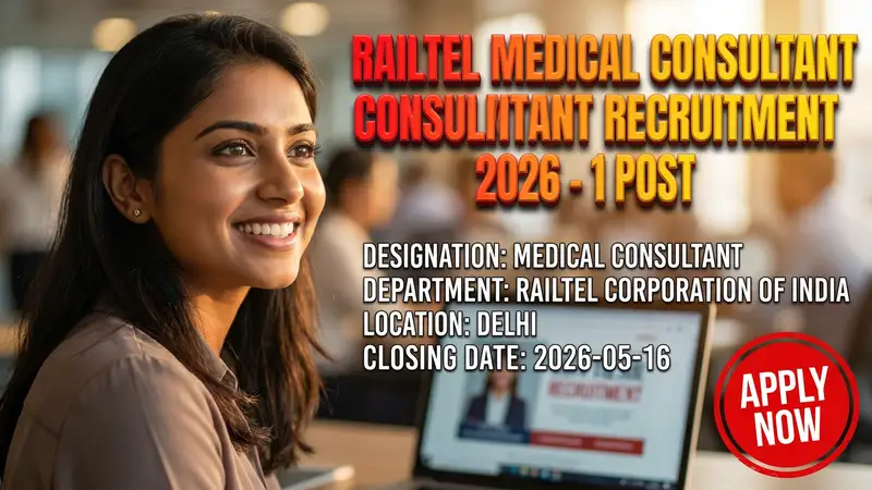 RailTel Medical Consultant Recruitment 2026