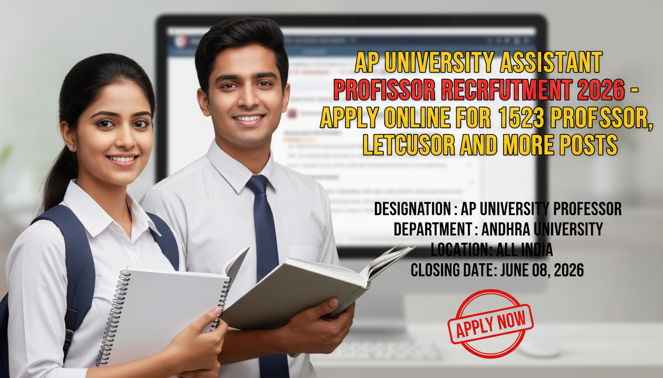 Andhra University Assistant Professor Recruitment 2026