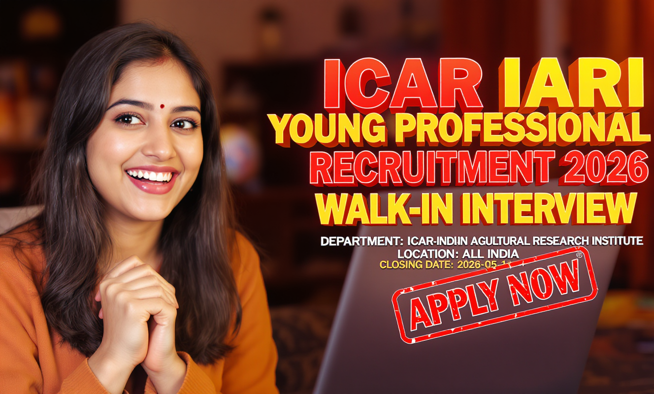 ICAR-Indian Agricultural Research Institute Young Professional recruitment