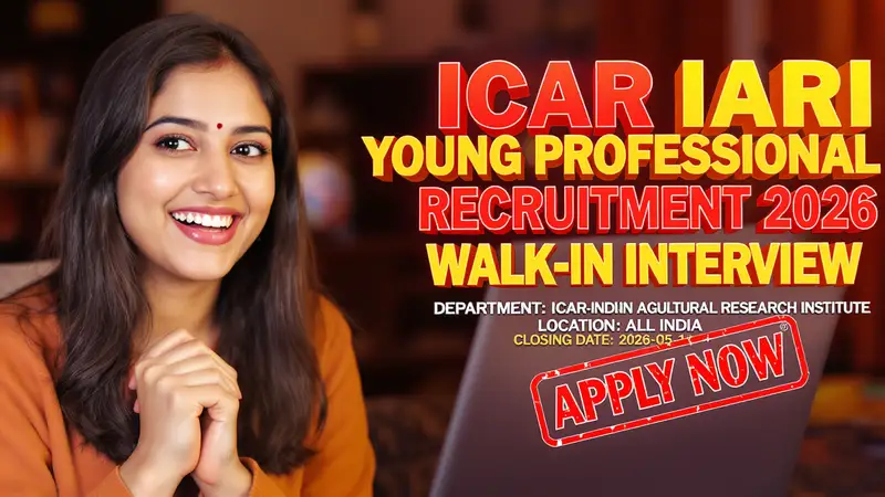 ICAR-Indian Agricultural Research Institute Young Professional recruitment