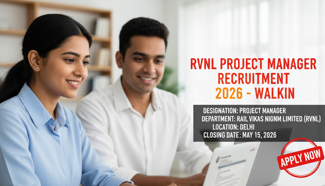 Rail Vikas Nigam Limited (RVNL) Project Manager recruitment