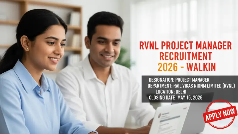 Rail Vikas Nigam Limited (RVNL) Project Manager recruitment