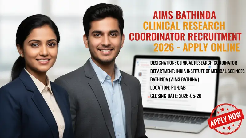 AIIMS Bathinda Clinical Research Coordinator recruitment
