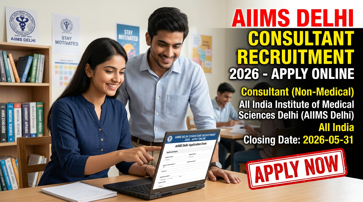 AIIMS Delhi Consultant Non-Medical Recruitment 2026 official notification