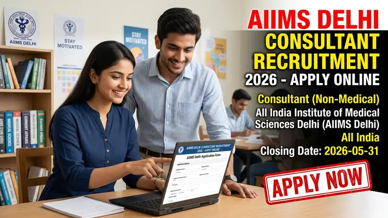 AIIMS Delhi Consultant Non-Medical Recruitment 2026 official notification