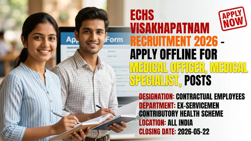 ECHS Visakhapatnam Recruitment 2026 for Medical Officer, Specialist