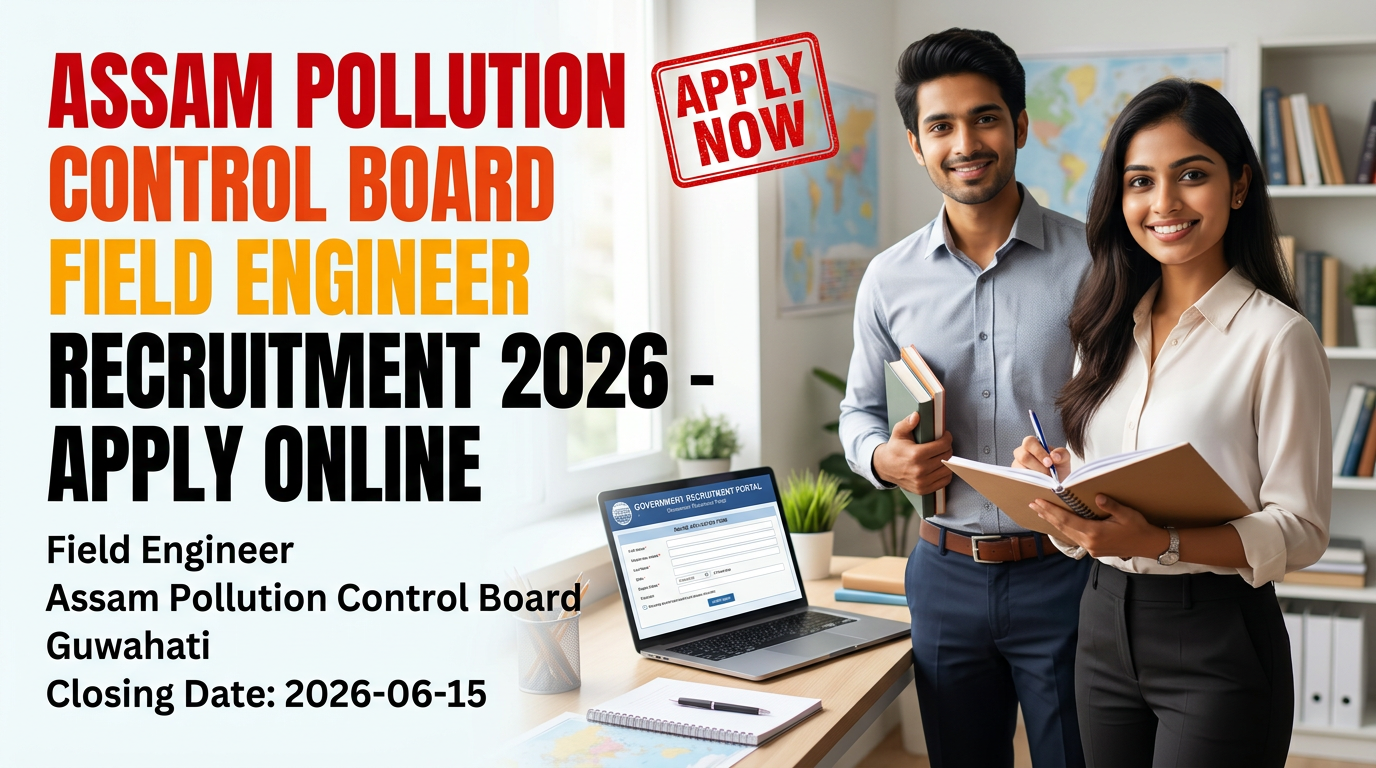 Assam Pollution Control Board Field Engineer Recruitment 2026 notification