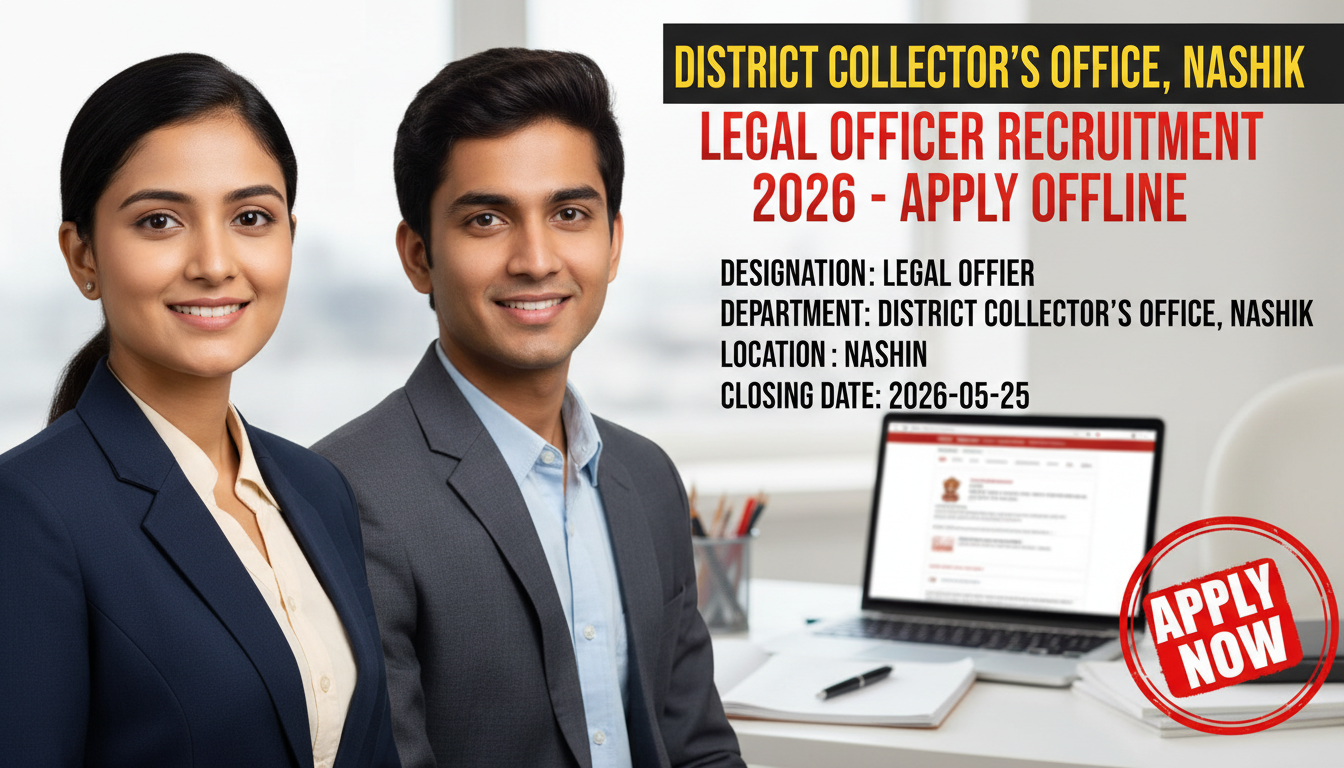 District Collector's Office Nashik Legal Officer Recruitment 2026 notification