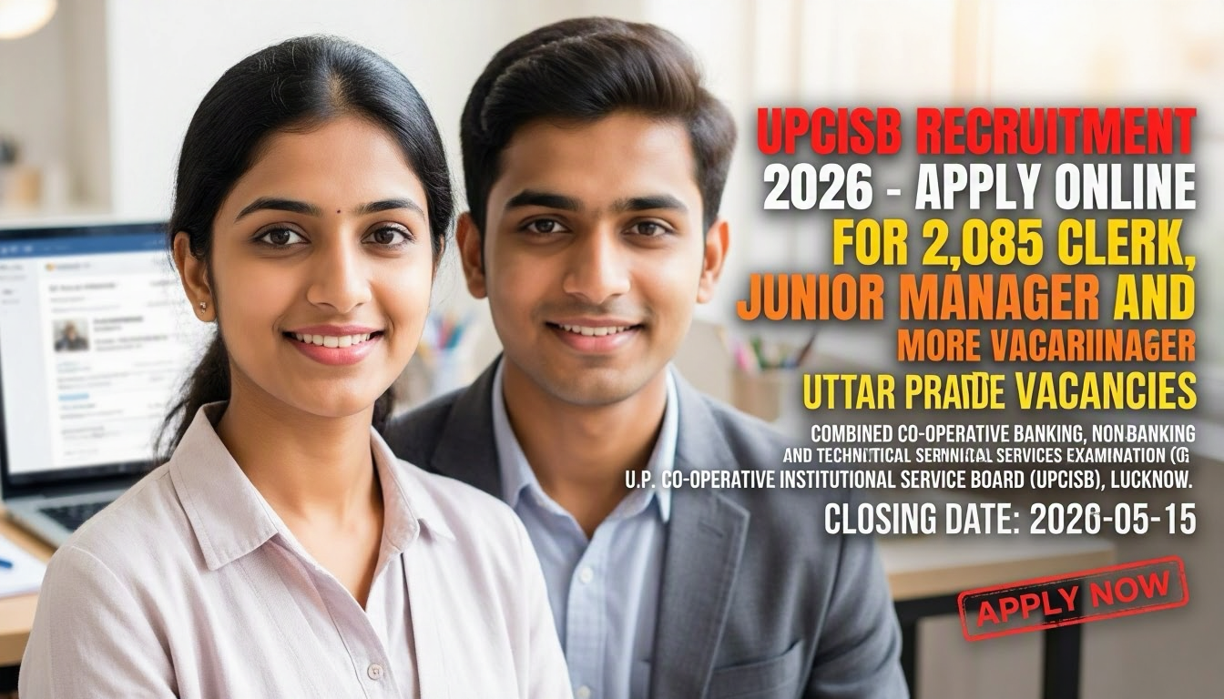 UPCISB Recruitment 2026 for Banking and Technical Posts