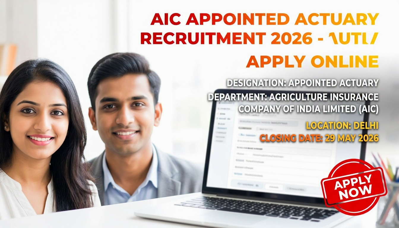 Agriculture Insurance Company of India Limited (AIC) Appointed Actuary recruitment