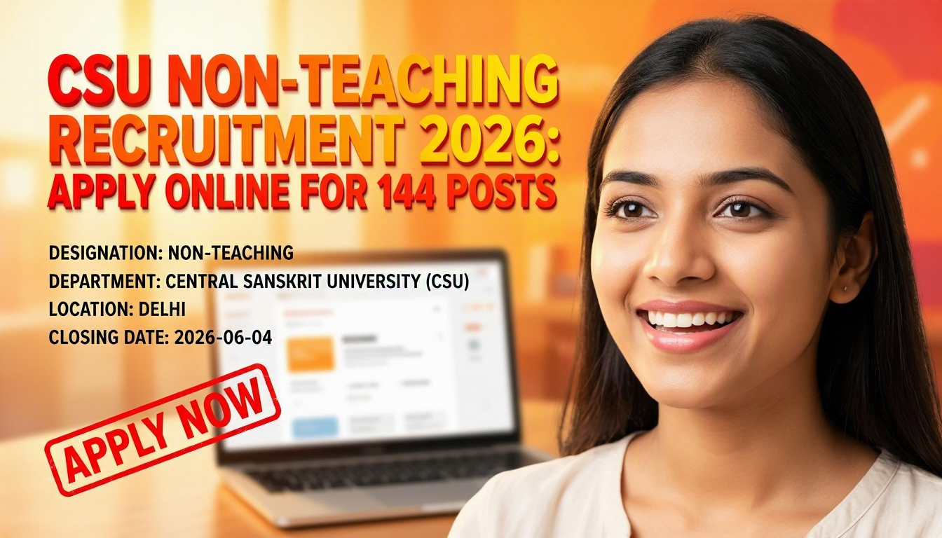 Central Sanskrit University (CSU) Non-Teaching Recruitment 2026