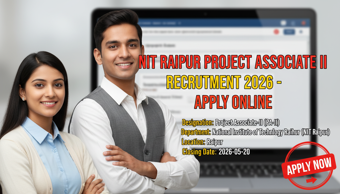 NIT Raipur Project Associate II Recruitment 2026