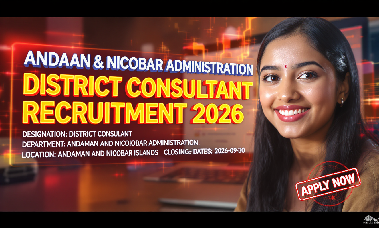 Andaman and Nicobar Administration District Consultant recruitment