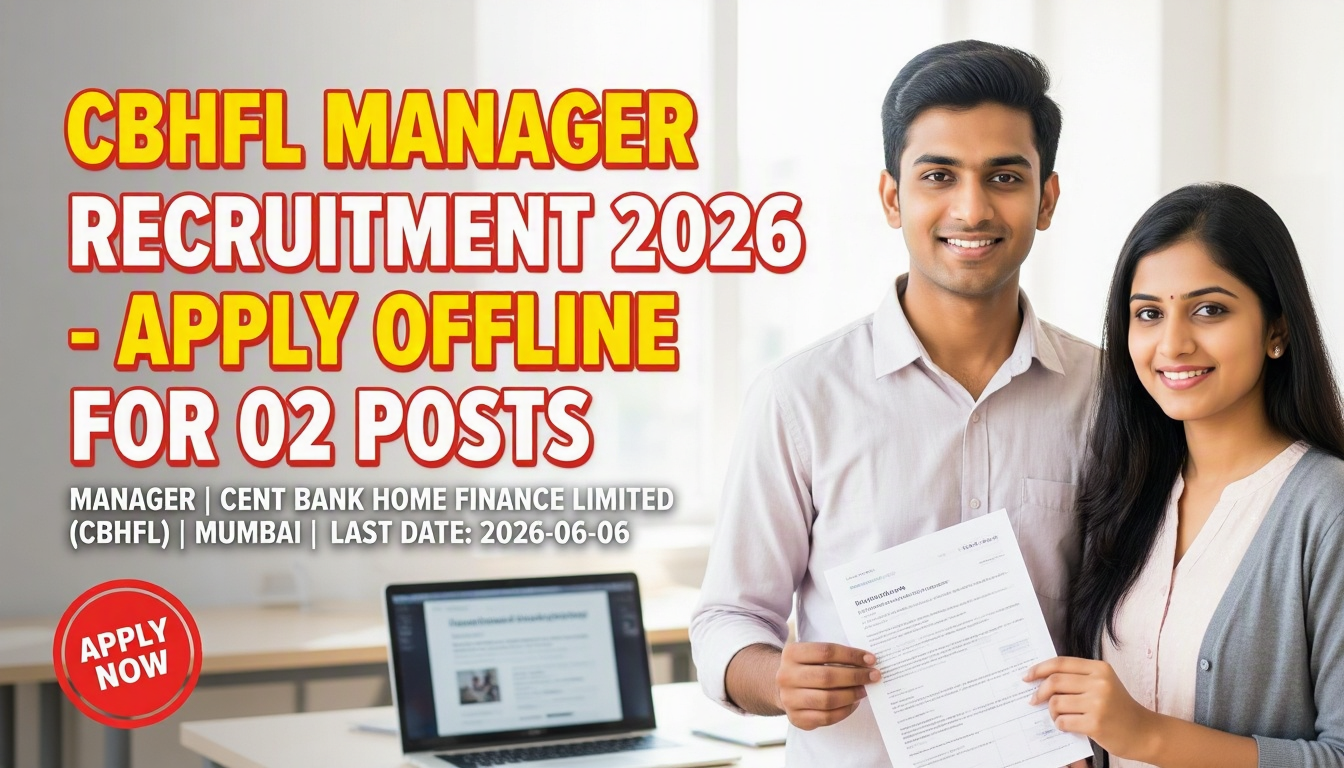 CBHFL Manager Recruitment 2026 notification for Chartered Accountant positions
