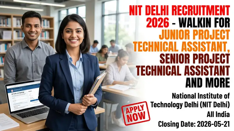 NIT Delhi Technical Assistant Recruitment 2026