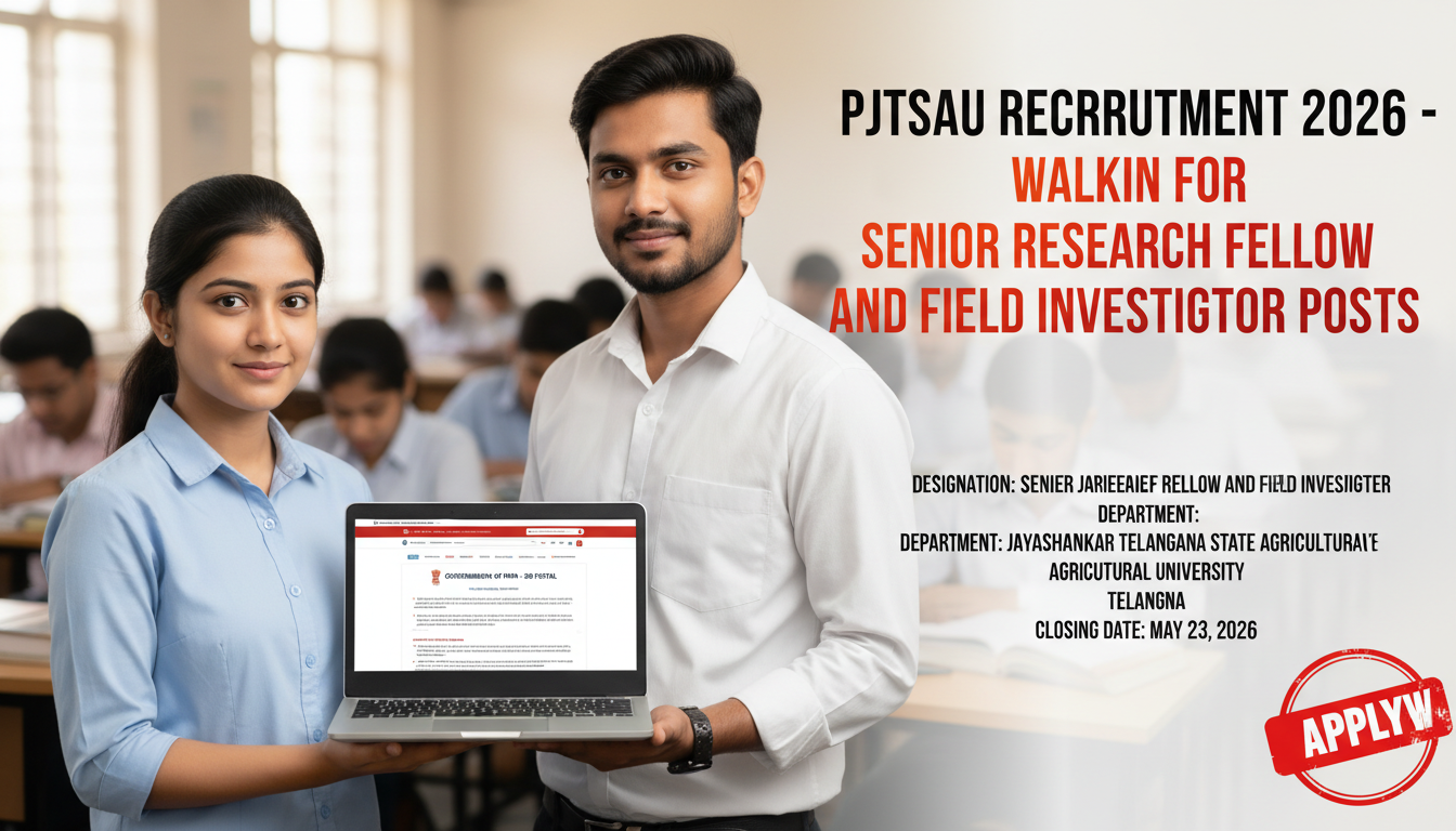 Professor Jayashankar Telangana State Agricultural University (PJTSAU) recruitment