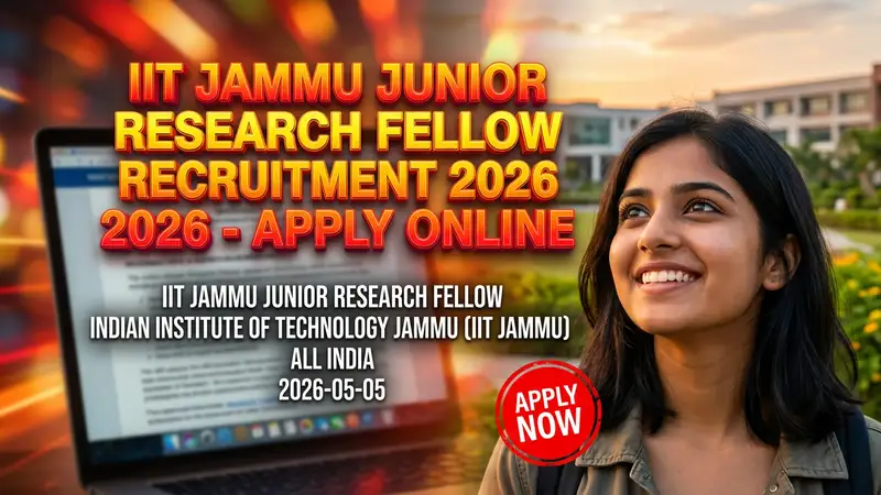 IIT Jammu Junior Research Fellow Recruitment 2026