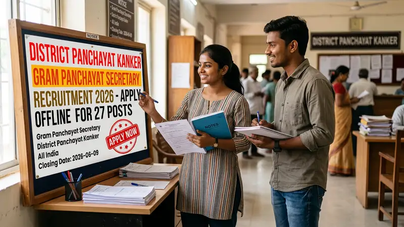 District Panchayat Kanker Gram Panchayat Secretary Recruitment 2026 notification