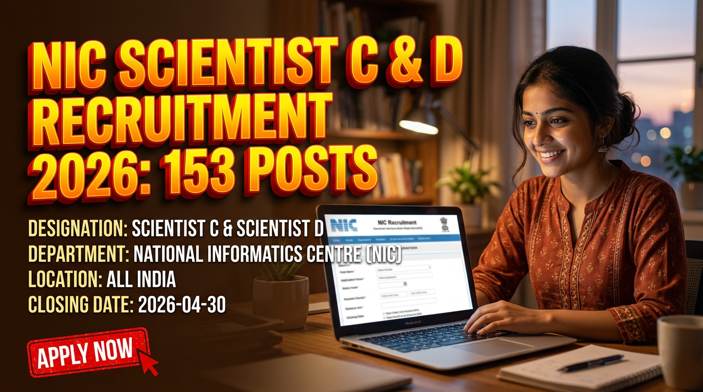 National Informatics Centre (NIC) Scientist C & D Recruitment