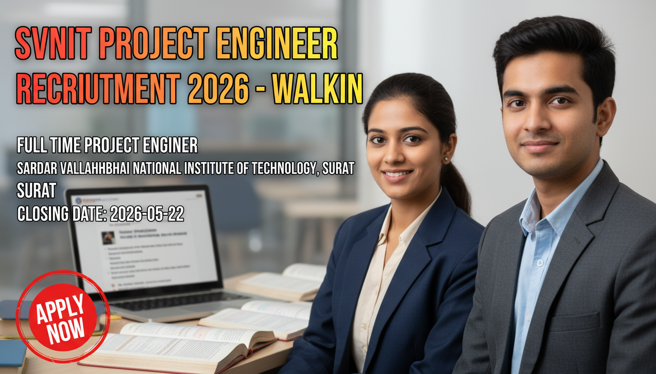 Sardar Vallabhbhai National Institute of Technology Surat Project Engineer