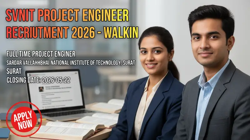 Sardar Vallabhbhai National Institute of Technology Surat Project Engineer