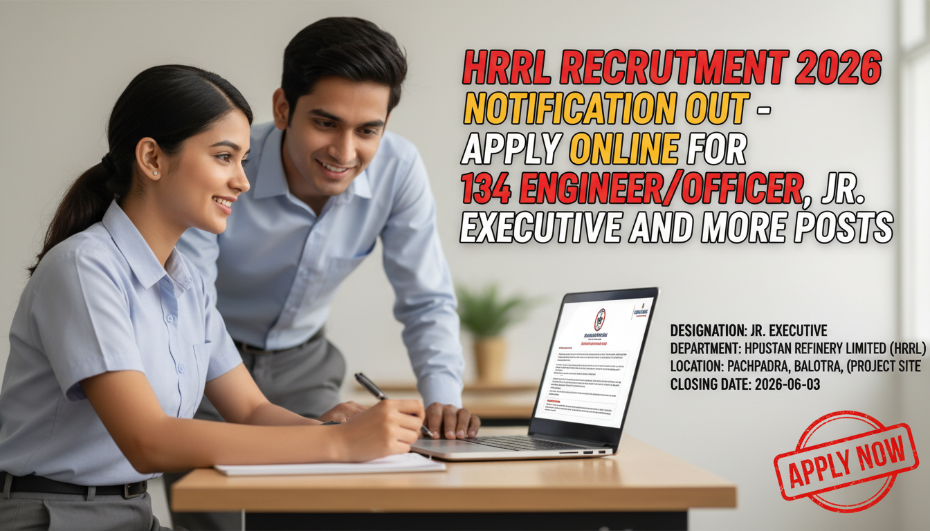 HPCL Rajasthan Refinery Limited (HRRL) Recruitment 2026