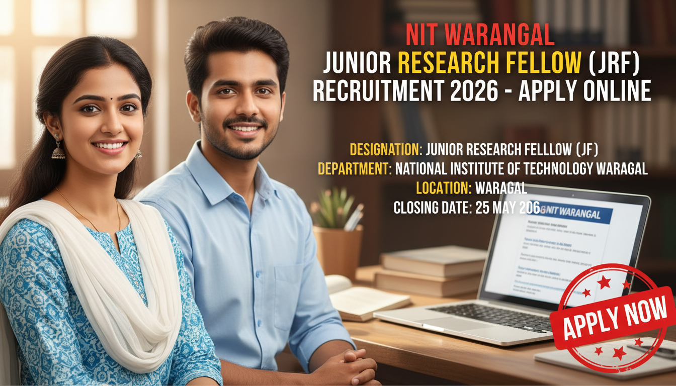 National Institute of Technology Warangal Junior Research Fellow recruitment