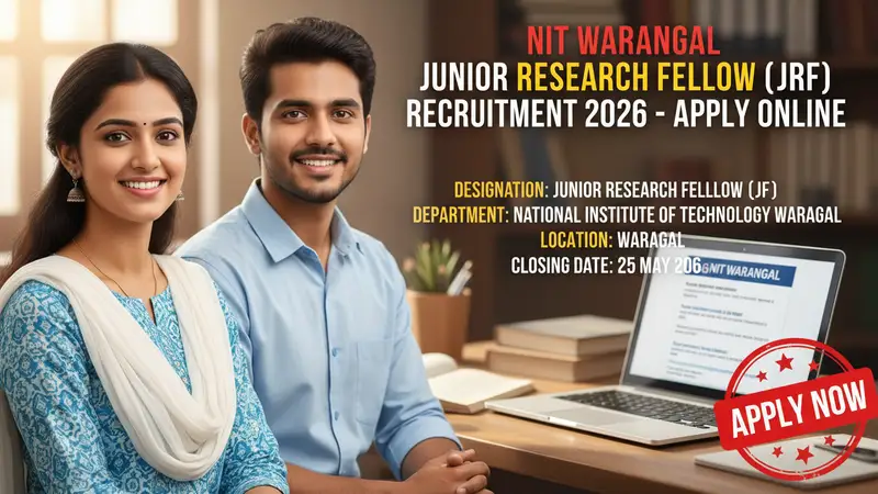 National Institute of Technology Warangal Junior Research Fellow recruitment