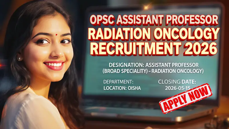 Odisha Public Service Commission Assistant Professor Recruitment