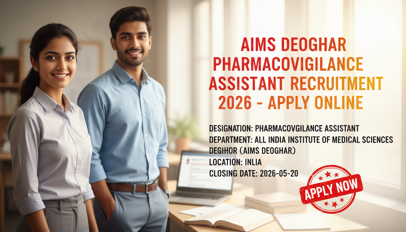 AIIMS Deoghar Pharmacovigilance Assistant recruitment