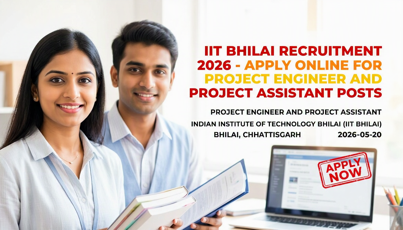 IIT Bhilai Project Engineer and Project Assistant recruitment