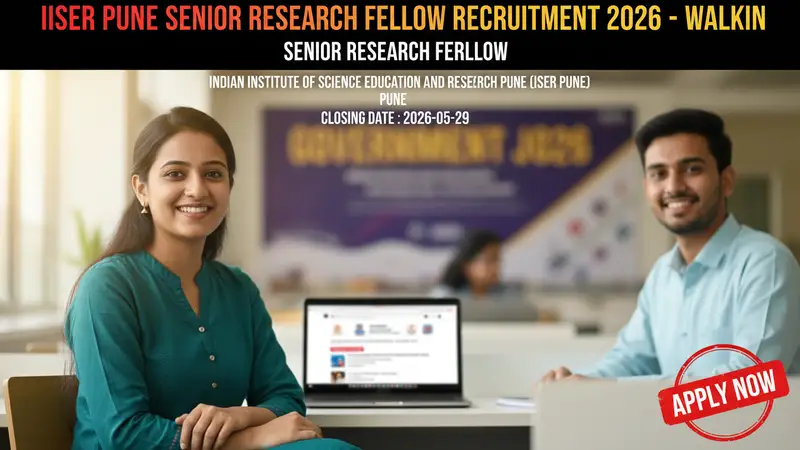 IISER Pune Senior Research Fellow Recruitment 2026