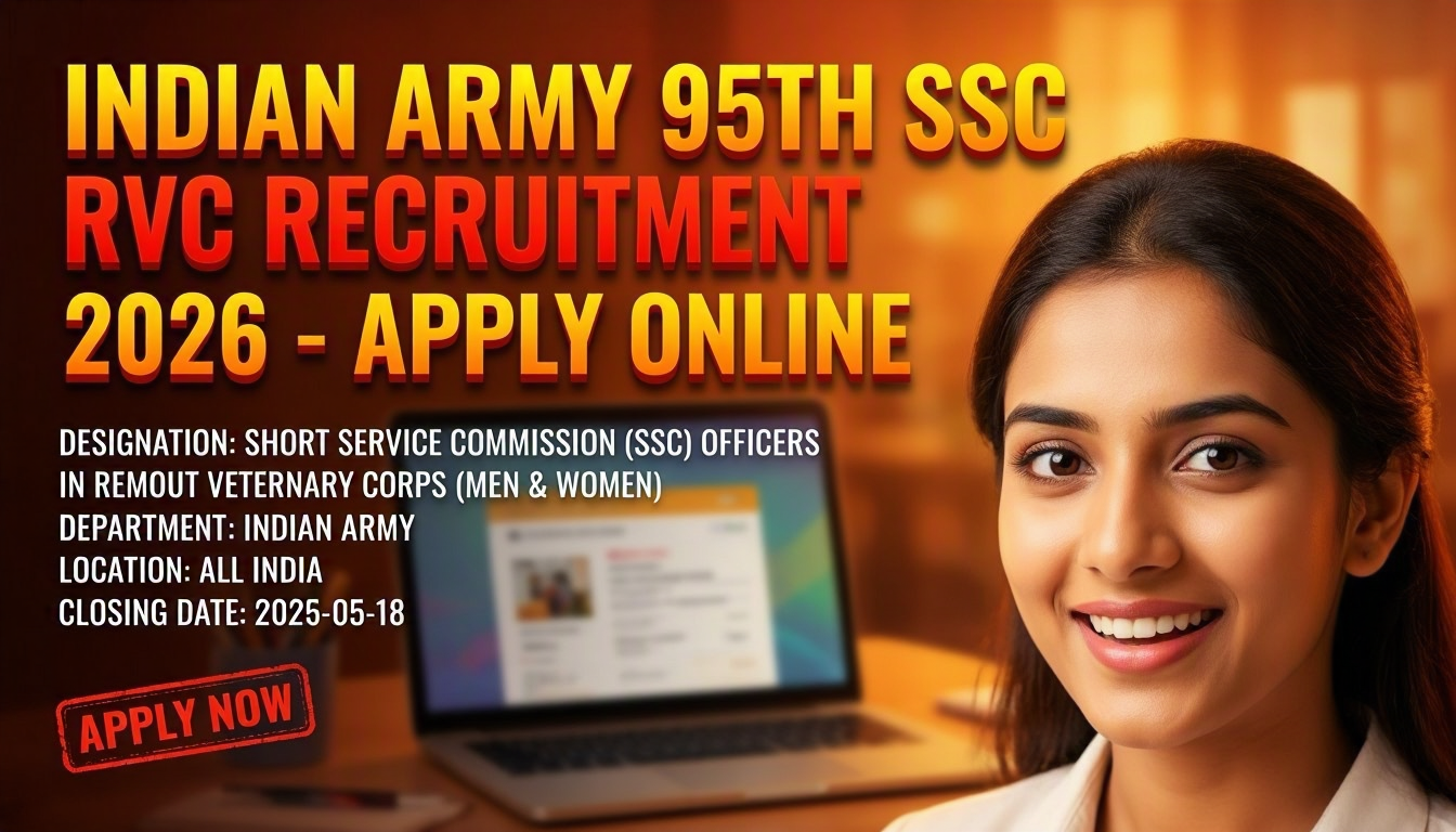 Indian Army 95th SSC RVC Recruitment 2026