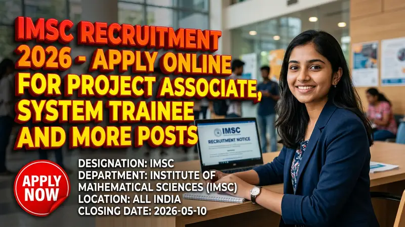 Institute of Mathematical Sciences (IMSc) recruitment