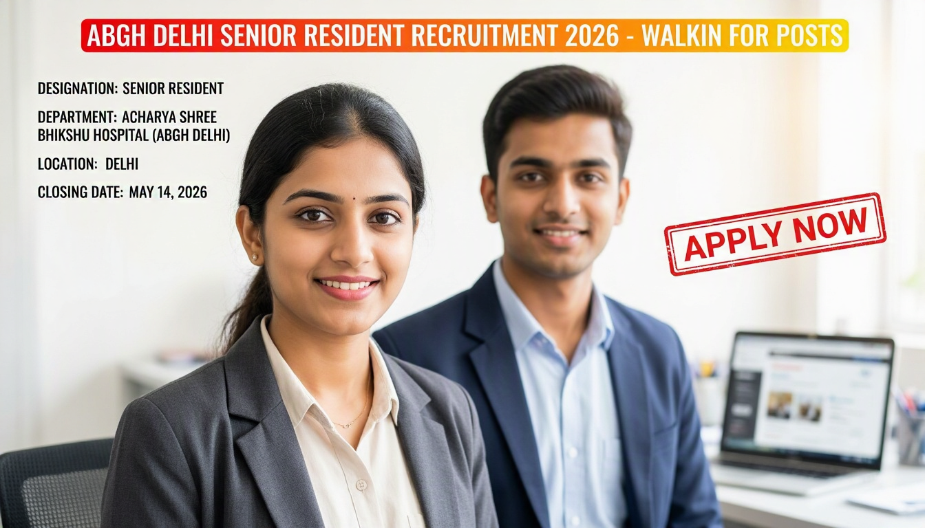Acharya Shree Bhikshu Hospital (ABGH Delhi) Senior Resident recruitment