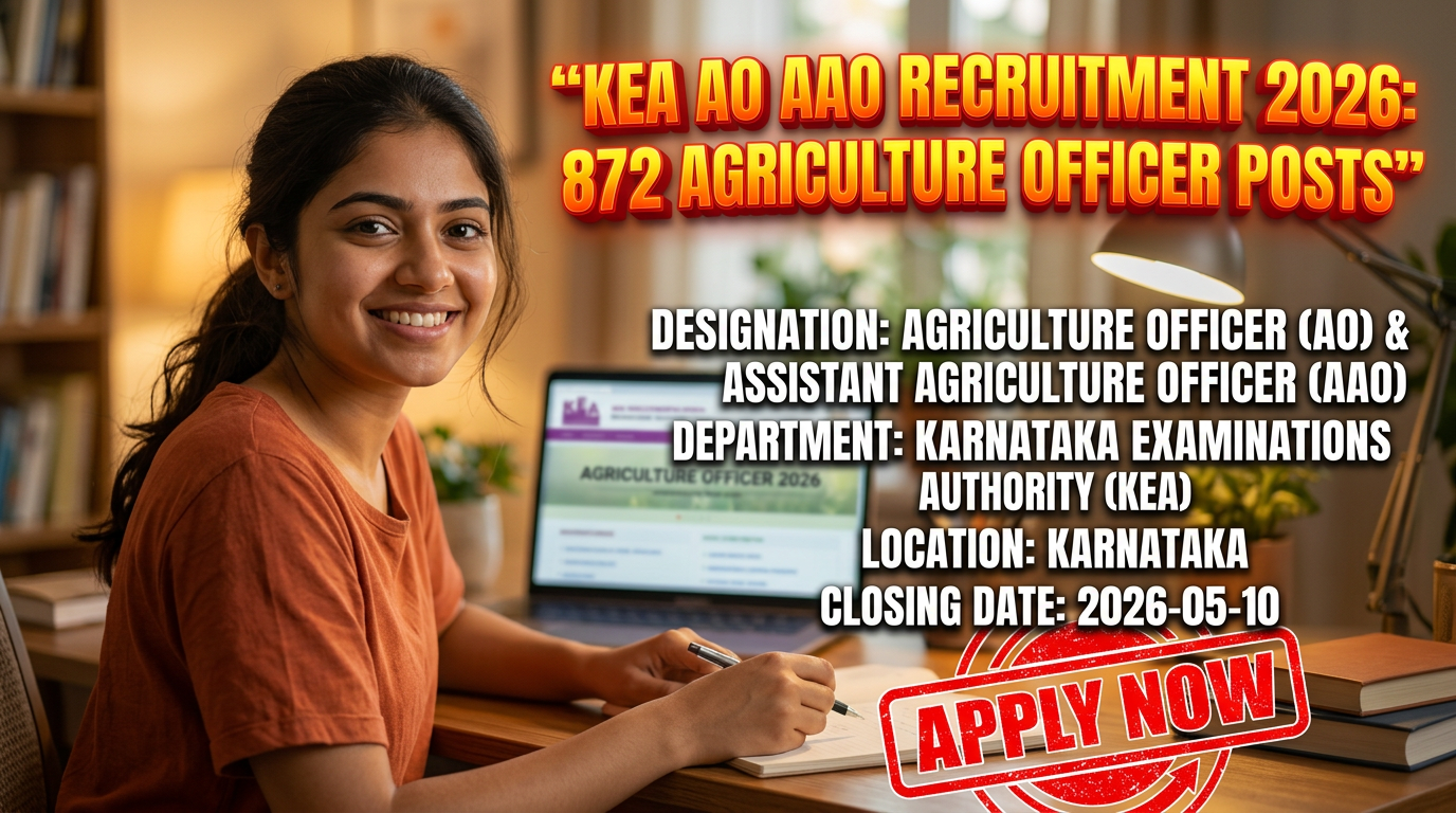 Karnataka Examinations Authority (KEA) Agriculture Officer recruitment