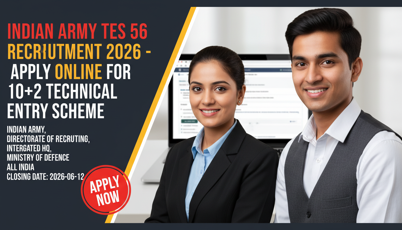 Indian Army TES 56 Recruitment 2026