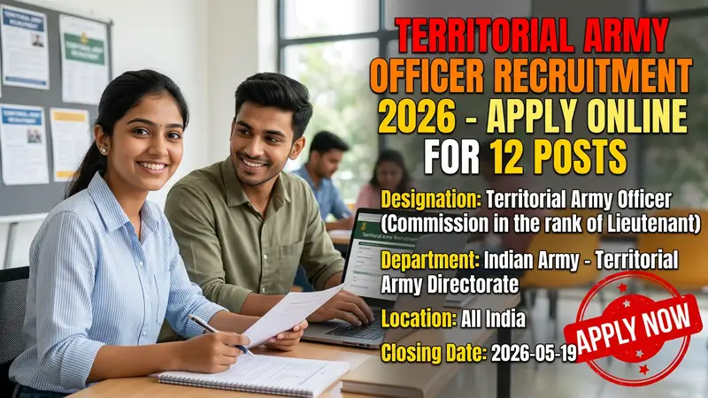 Indian Army Territorial Army Officer Recruitment 2026