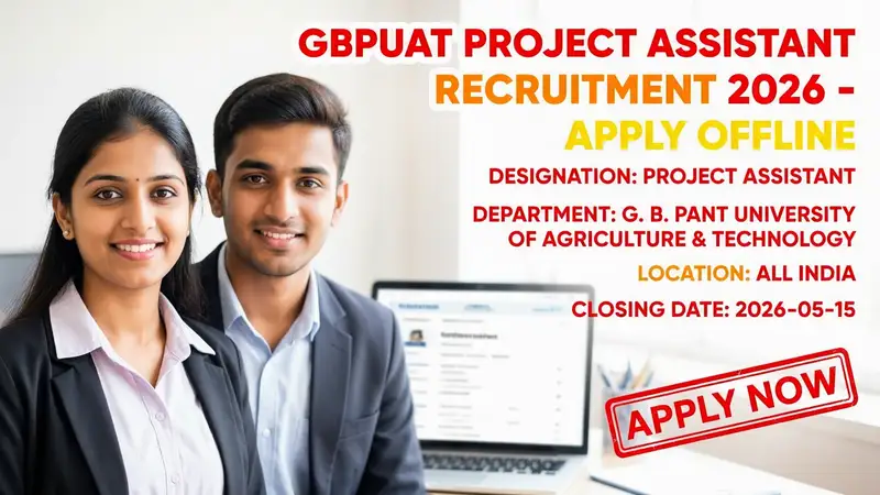 G. B. Pant University of Agriculture & Technology Project Assistant recruitment