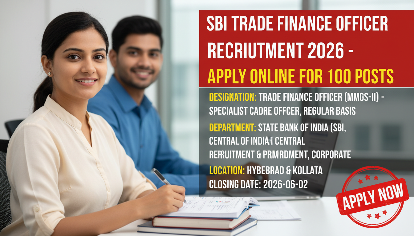 State Bank of India (SBI) Trade Finance Officer recruitment