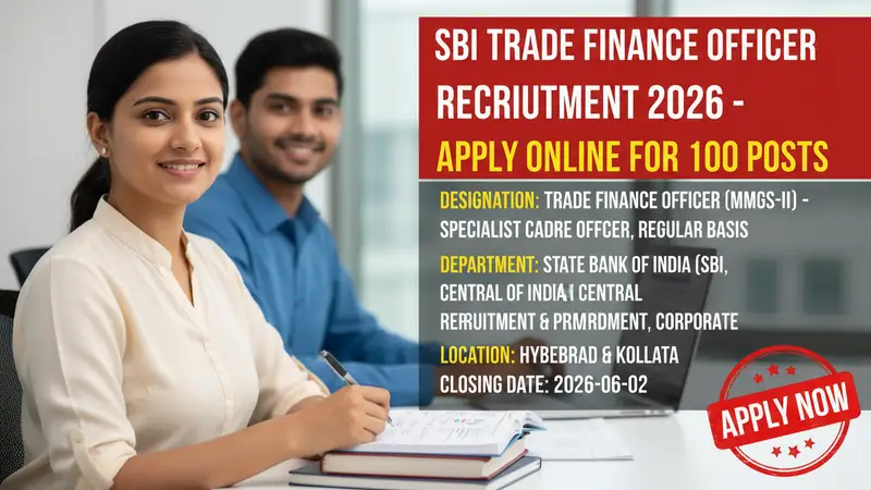 State Bank of India (SBI) Trade Finance Officer recruitment