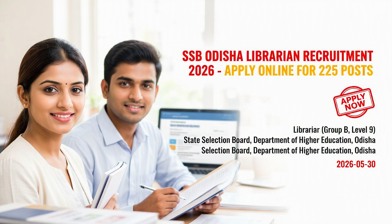 SSB Odisha Librarian Recruitment 2026