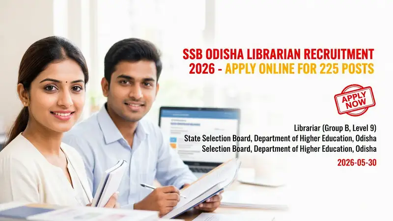 SSB Odisha Librarian Recruitment 2026