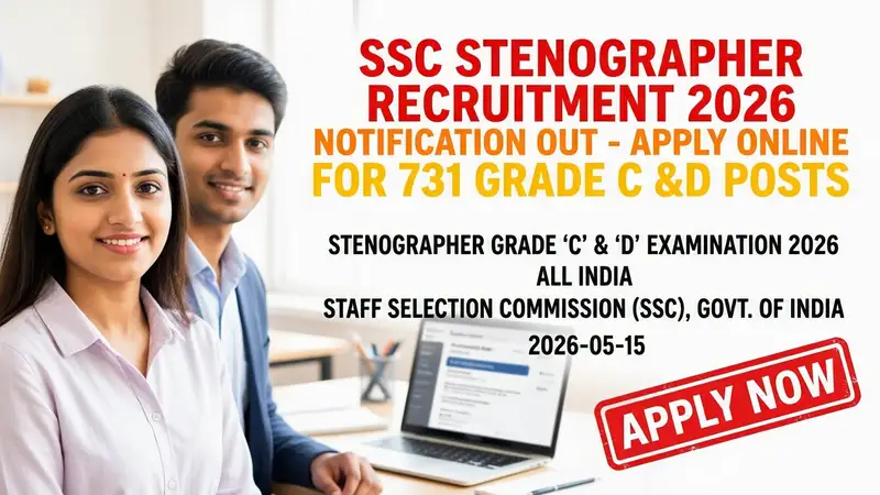 Staff Selection Commission SSC Stenographer Recruitment 2026