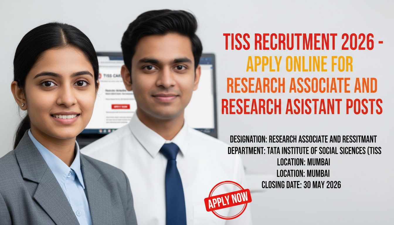 TISS Research Associate and Research Assistant recruitment 2026 notification