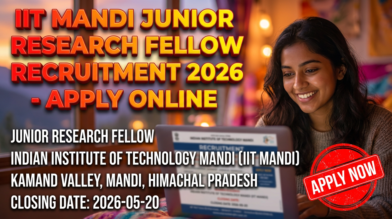 IIT Mandi Junior Research Fellow recruitment