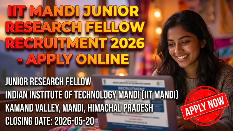 IIT Mandi Junior Research Fellow recruitment