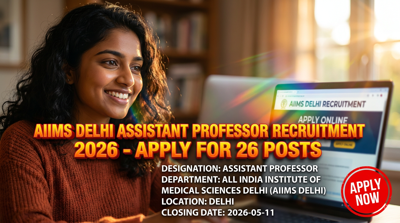 AIIMS Delhi Assistant Professor recruitment