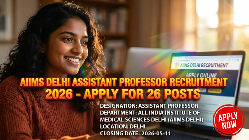 AIIMS Delhi Assistant Professor recruitment